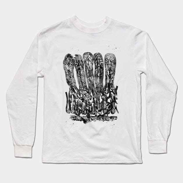 Intestine Long Sleeve T-Shirt by erzebeth